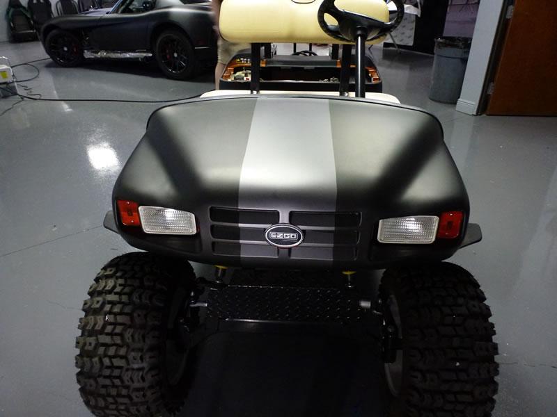 ART Golf Cart Matte Black Wrap