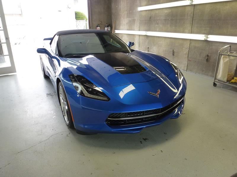 2014 Blue Corvette Full Car Clear Bra