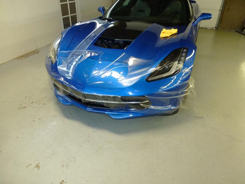 2014 Blue Corvette Full Car Clear Bra