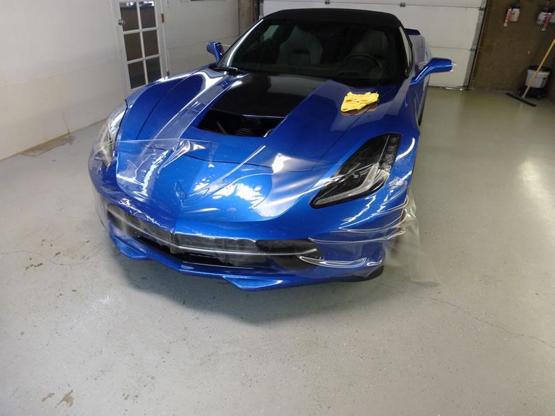 2014 Blue Corvette Full Car Clear Bra