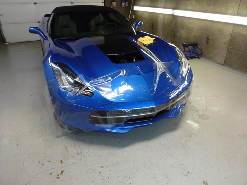 2014 Blue Corvette Full Car Clear Bra