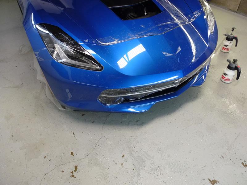 2014 Blue Corvette Full Car Clear Bra