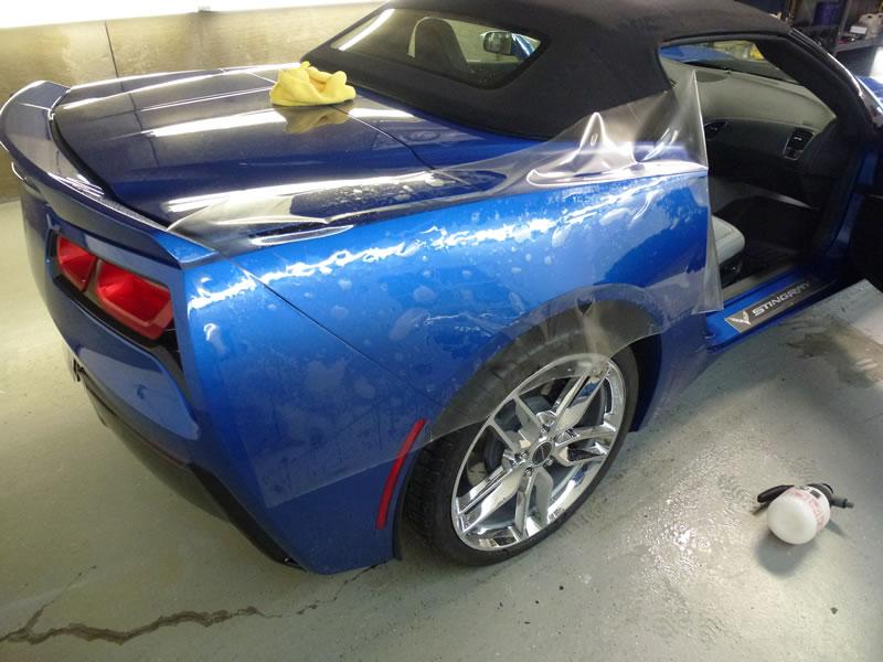 2014 Blue Corvette Full Car Clear Bra