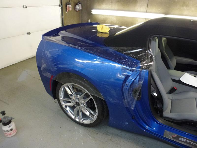 2014 Blue Corvette Full Car Clear Bra