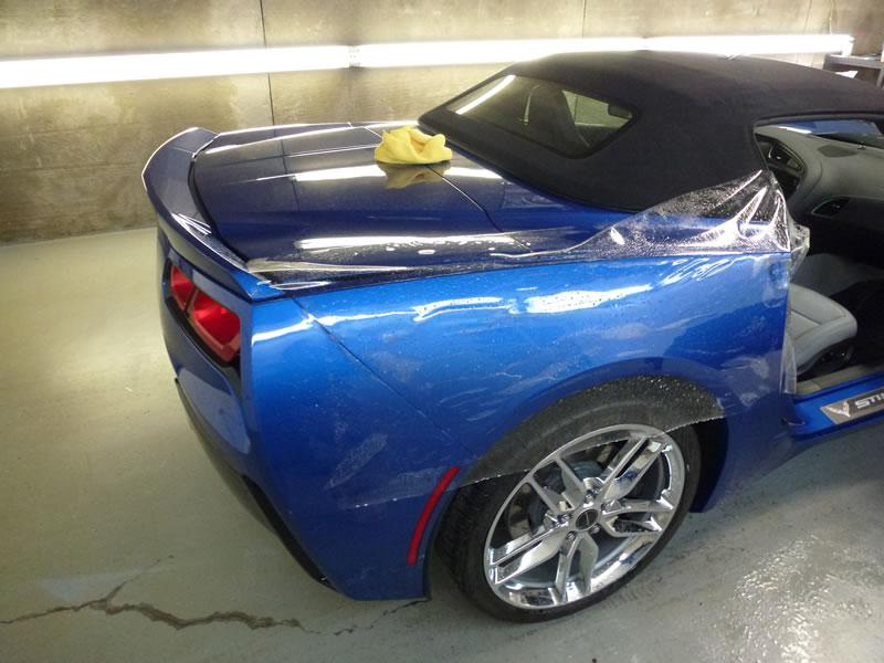 2014 Blue Corvette Full Car Clear Bra