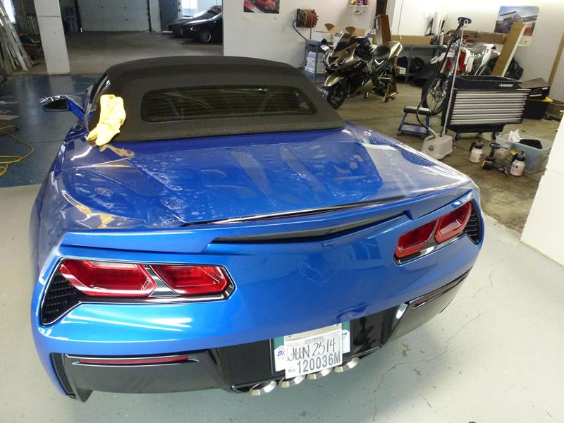 2014 Blue Corvette Full Car Clear Bra
