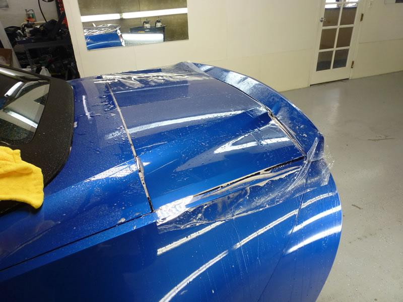 2014 Blue Corvette Full Car Clear Bra