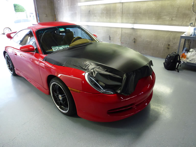 Porsche 911 Carbon Fiber Hood Wrap