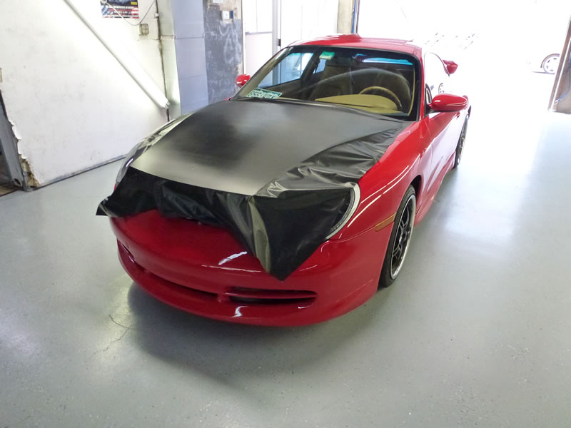 Porsche 911 Carbon Fiber Hood Wrap