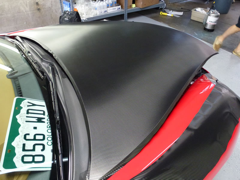 Porsche 911 Carbon Fiber Hood Wrap