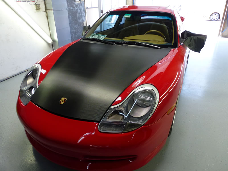 Porsche 911 Carbon Fiber Hood Wrap