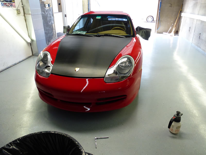 Porsche 911 Carbon Fiber Hood Wrap