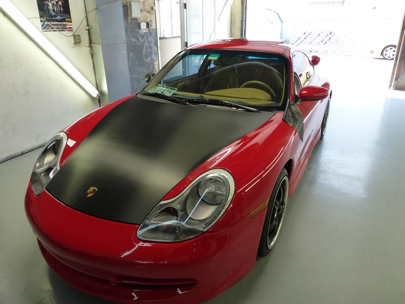 Porsche 911 Carbon Fiber Hood Wrap