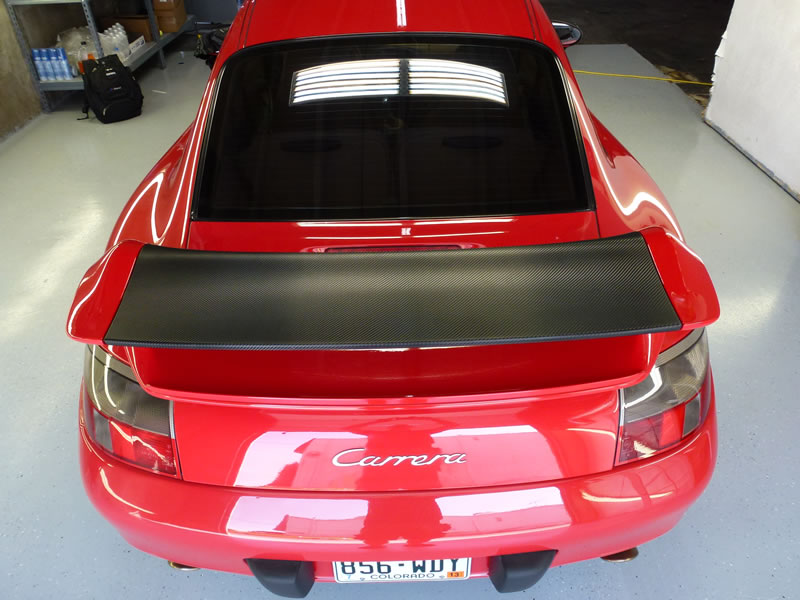 Porsche 911 Carbon Fiber Hood Wrap