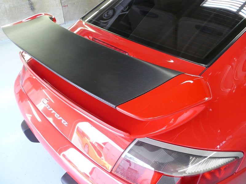 Porsche 911 Carbon Fiber Hood Wrap