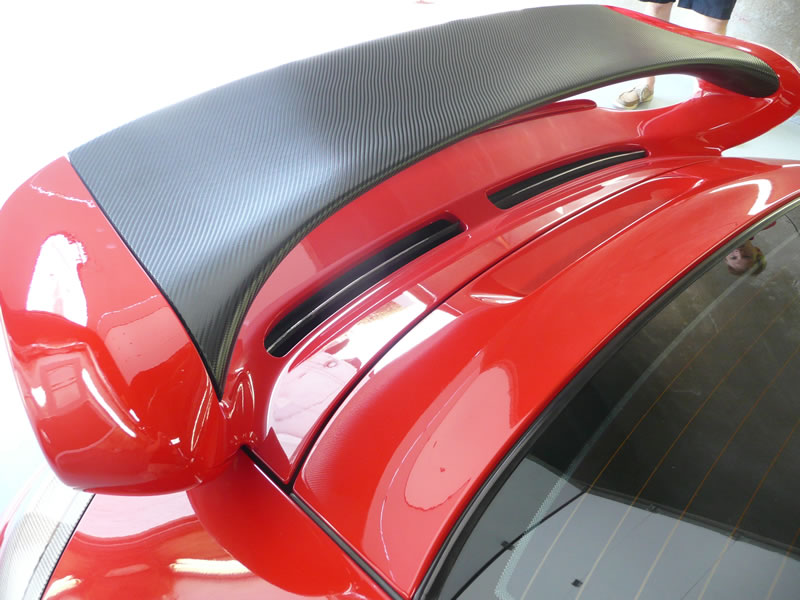 Porsche 911 Carbon Fiber Hood Wrap