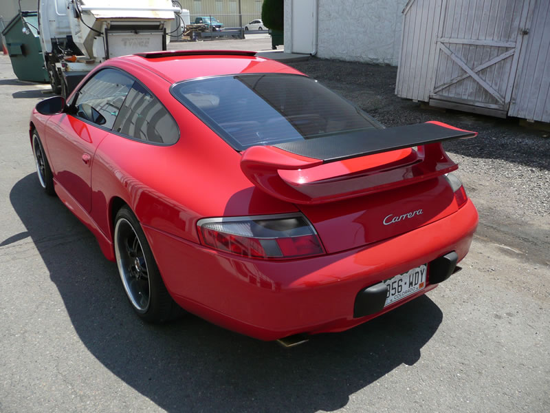 Porsche 911 Carbon Fiber Hood Wrap