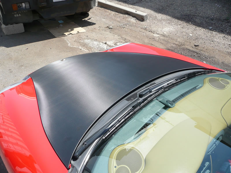 Porsche 911 Carbon Fiber Hood Wrap