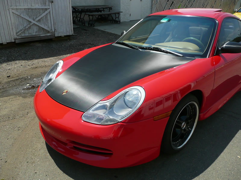 Porsche 911 Carbon Fiber Hood Wrap