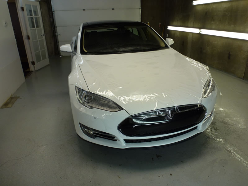 Tesla model S Full Wrap XPEL Ultimate - White