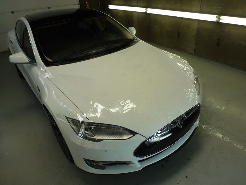 Tesla model S Full Wrap XPEL Ultimate - White