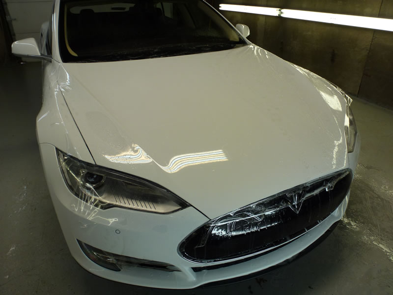 Tesla model S Full Wrap XPEL Ultimate - White