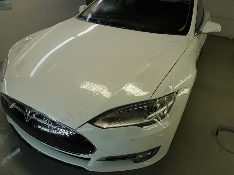 Tesla model S Full Wrap XPEL Ultimate - White