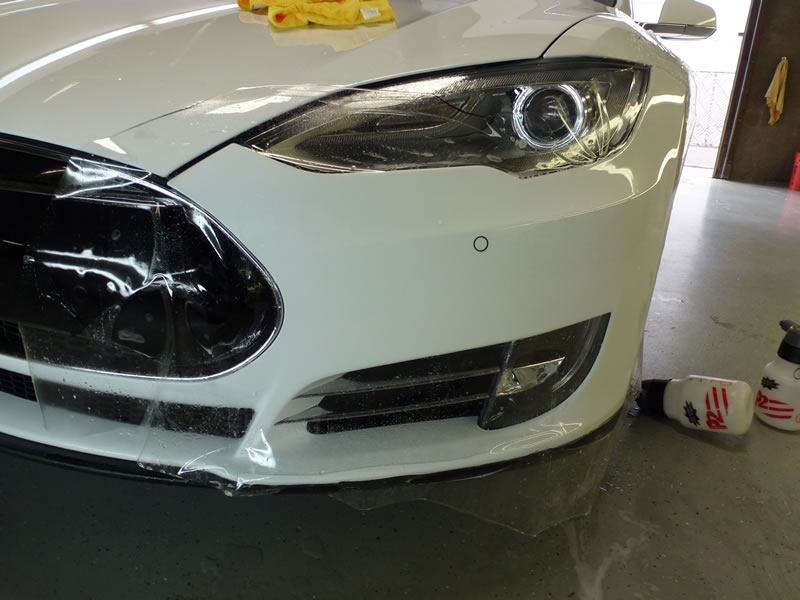 Tesla model S Full Wrap XPEL Ultimate - White