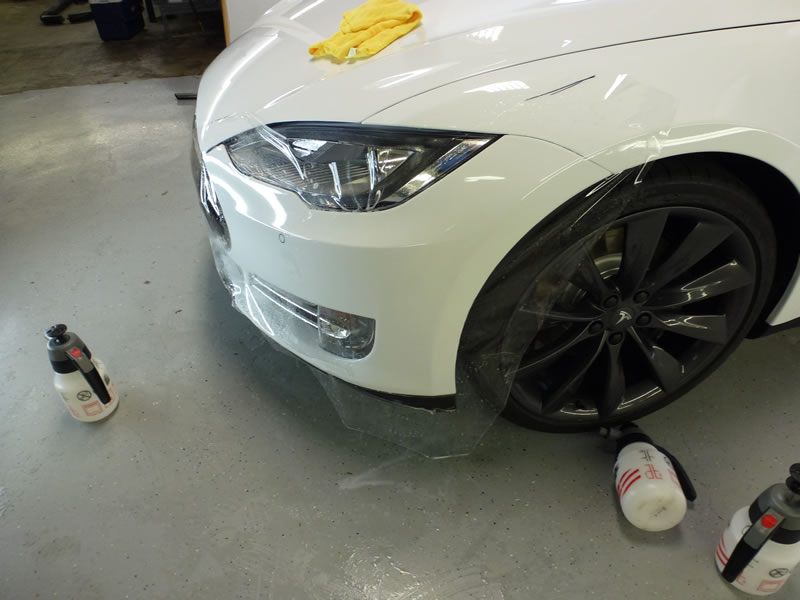 Tesla model S Full Wrap XPEL Ultimate - White