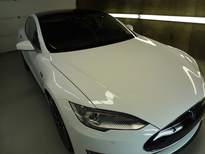 Tesla model S Full Wrap XPEL Ultimate - White