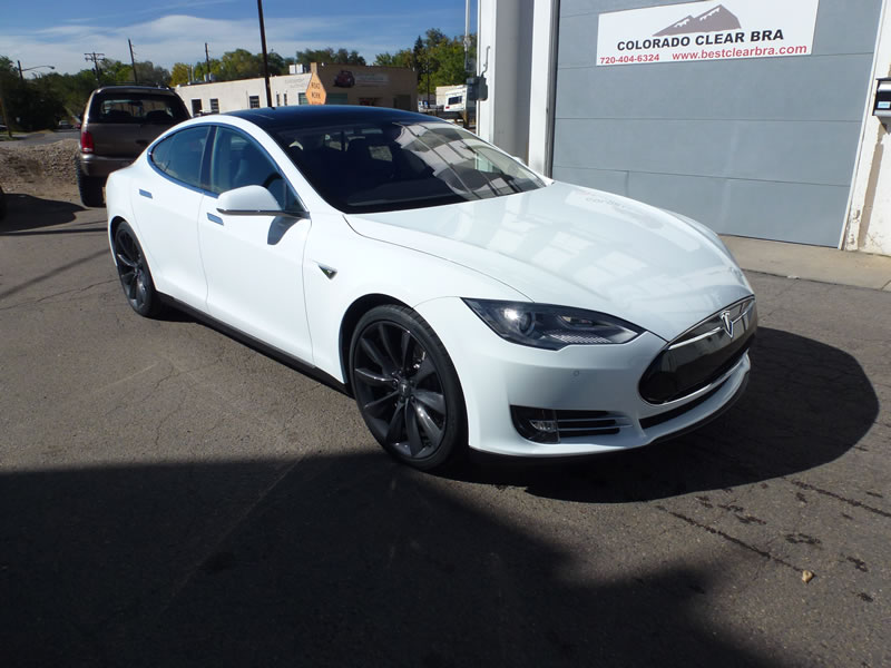 Tesla model S Full Wrap XPEL Ultimate - White