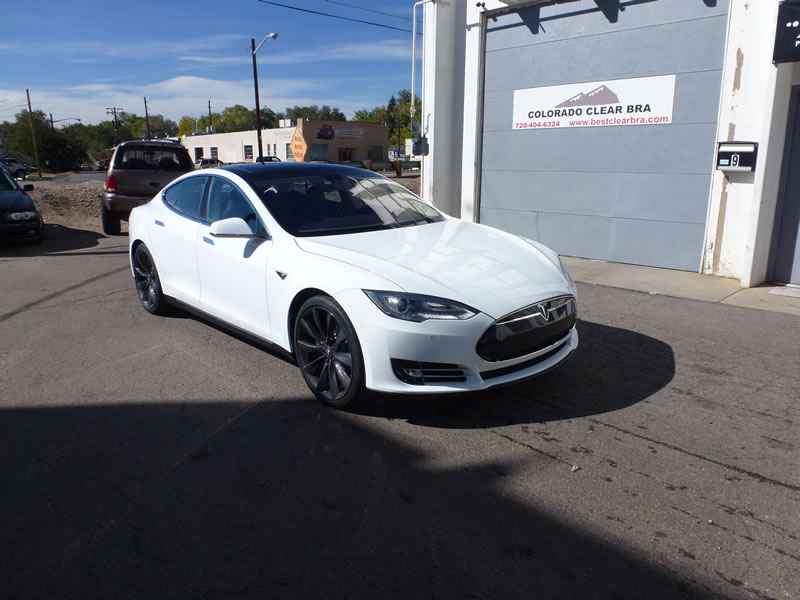 Tesla model S Full Wrap XPEL Ultimate - White