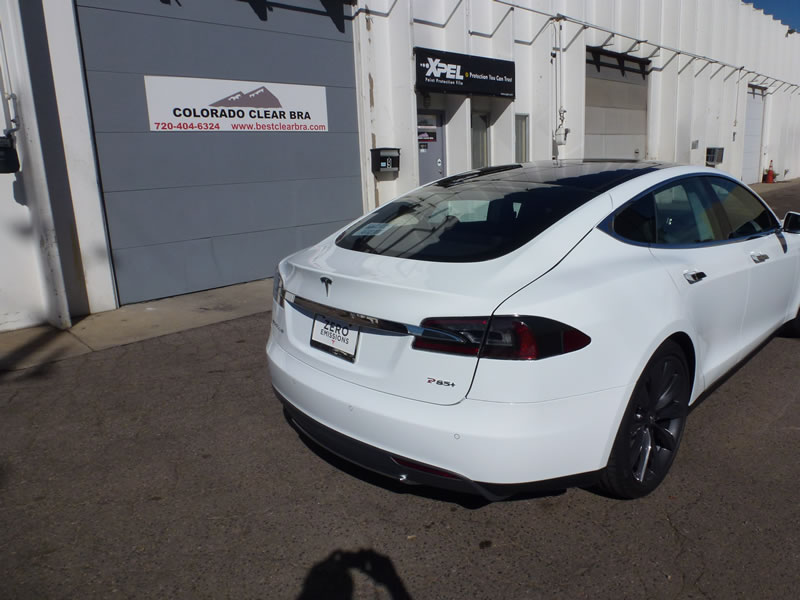 Tesla model S Full Wrap XPEL Ultimate - White