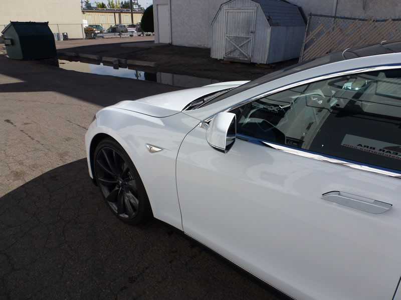 Tesla model S Full Wrap XPEL Ultimate - White