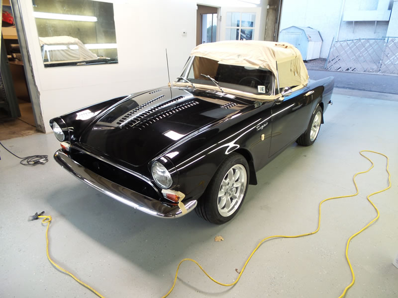 Sunbeam Tiger detail with paint correction