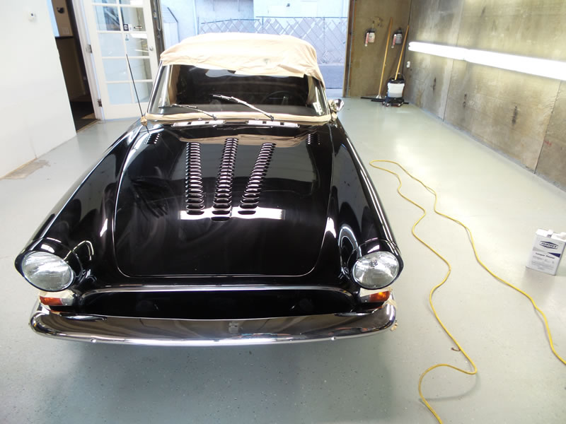 Sunbeam Tiger detail with paint correction