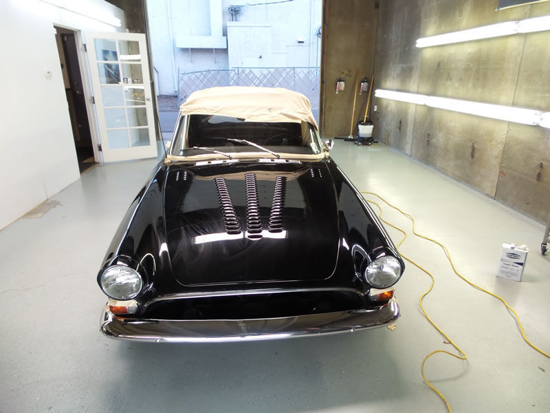 Sunbeam Tiger detail with paint correction