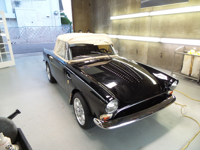 Sunbeam Tiger detail with paint correction