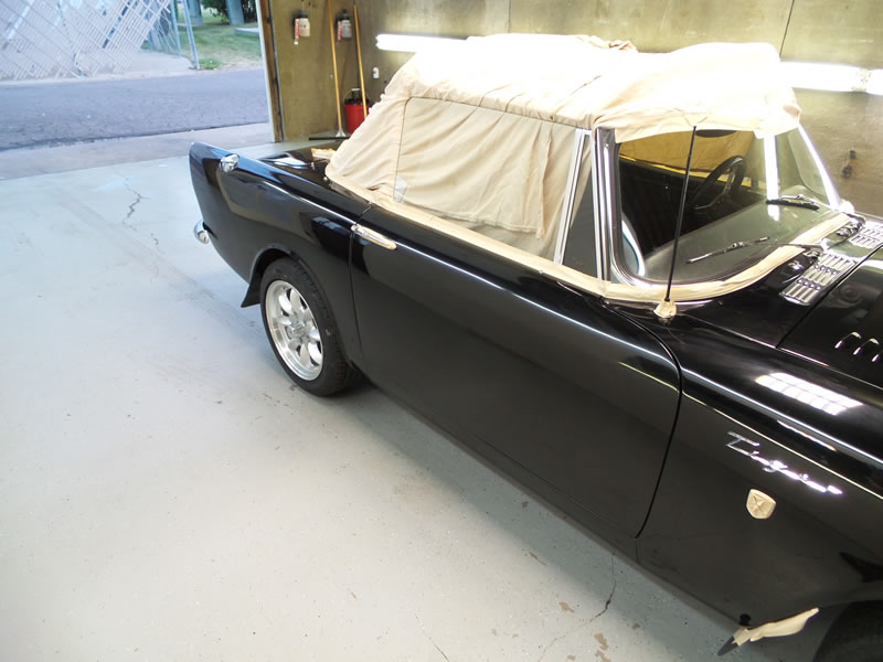 Sunbeam Tiger detail with paint correction