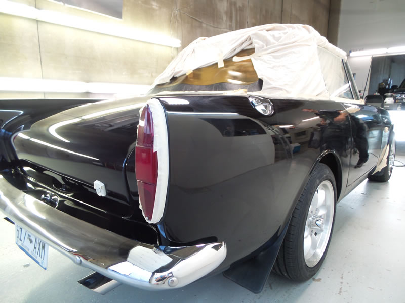 Sunbeam Tiger detail with paint correction