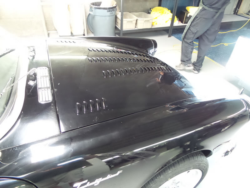 Sunbeam Tiger detail with paint correction