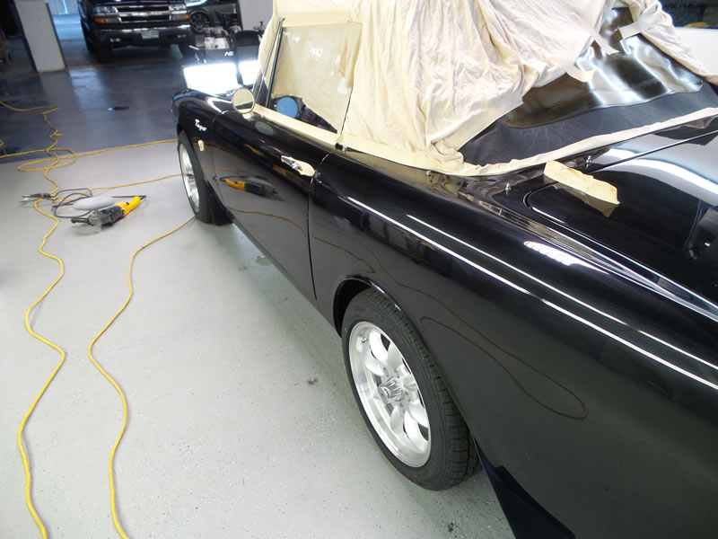 Sunbeam Tiger detail with paint correction