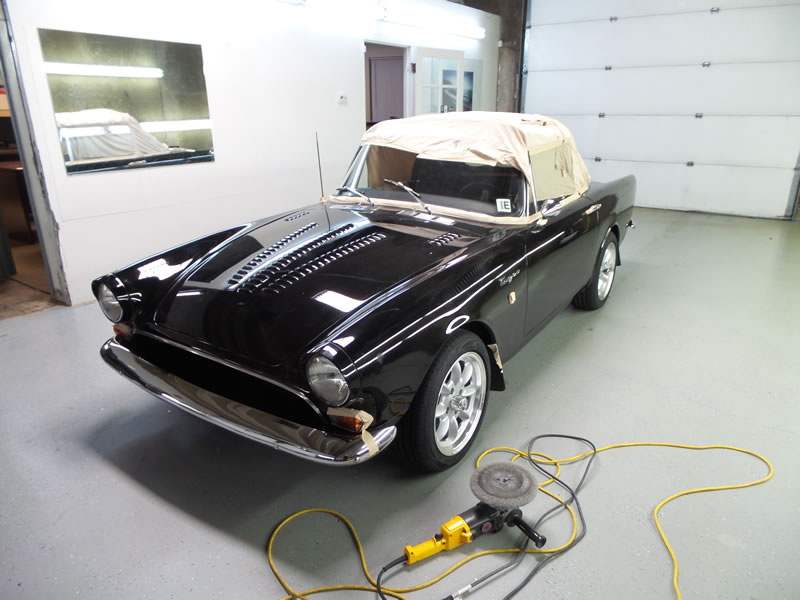 Sunbeam Tiger detail with paint correction