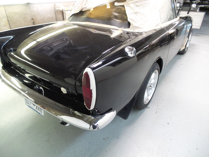 Sunbeam Tiger detail with paint correction