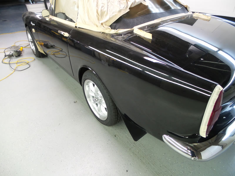 Sunbeam Tiger detail with paint correction