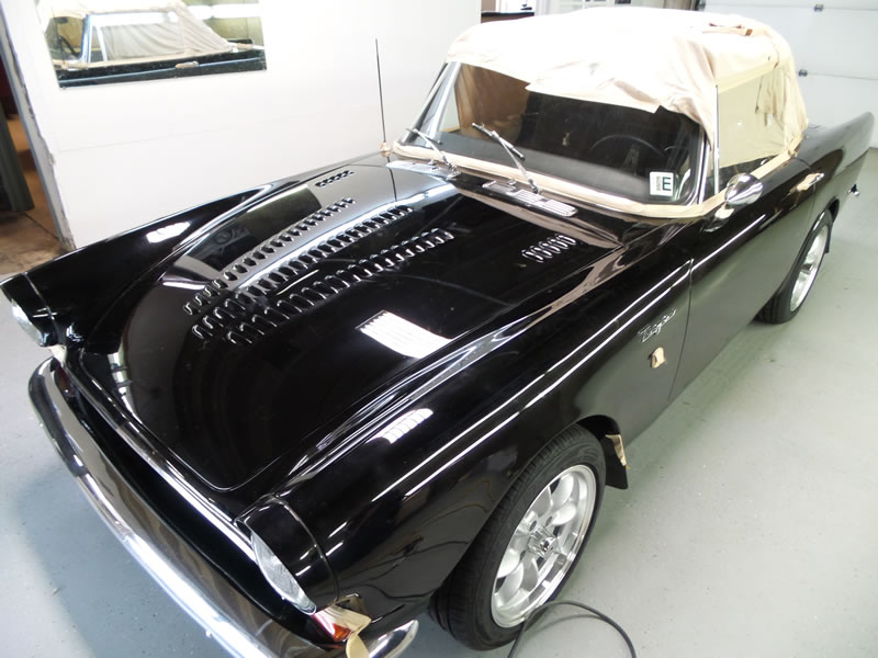 Sunbeam Tiger detail with paint correction