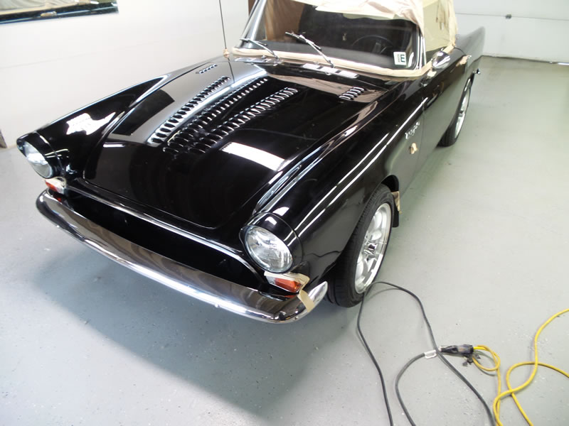 Sunbeam Tiger detail with paint correction