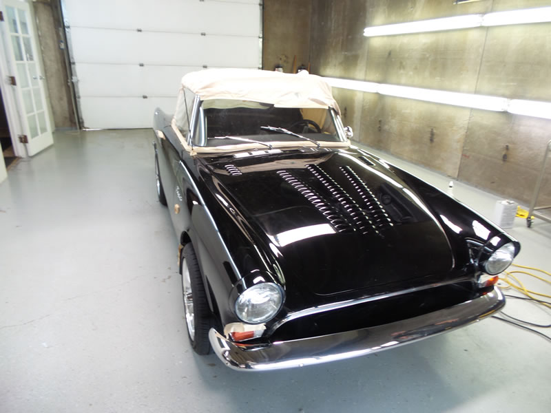 Sunbeam Tiger detail with paint correction