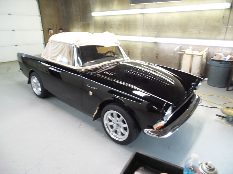 Sunbeam Tiger detail with paint correction