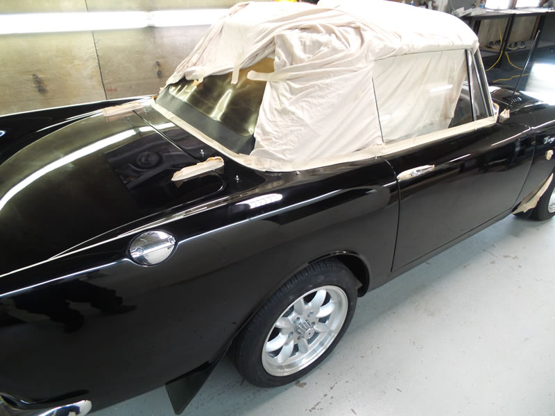 Sunbeam Tiger detail with paint correction